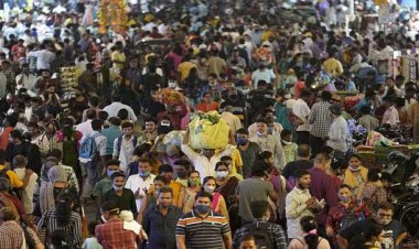 India surpasses China in terms of population, with 2.9 million more people.