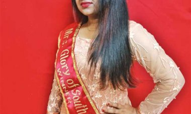 Dr. Neena Bharath from Kerla won the Title Mrs. Rising India -2023