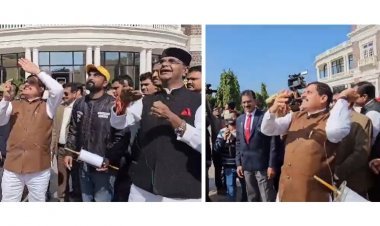 CM Mohan Yadav and Minister Vishwas Saran spotted flying kites in front of Makar Sankranti