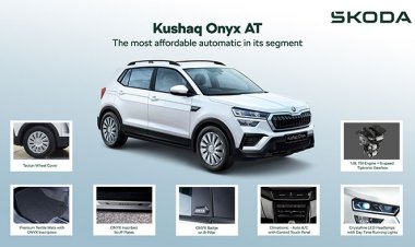 Škoda Auto India equips the Kushaq Onyx with an automatic transmission