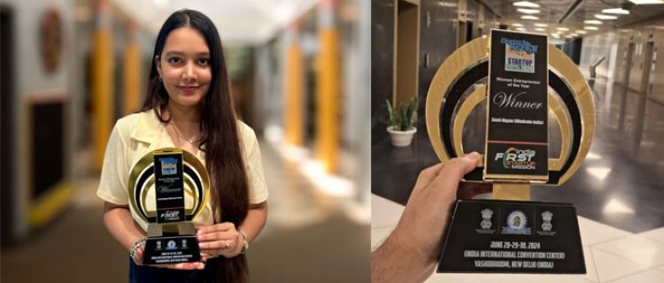 Bhopal's Sneh Nigam Recognized with Woman Entrepreneur of the Year Award