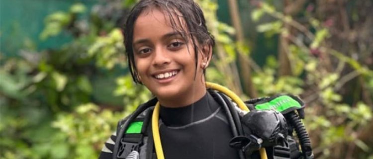 12-Year-Old Kayna Khare Becomes the World's Youngest Scuba Diver