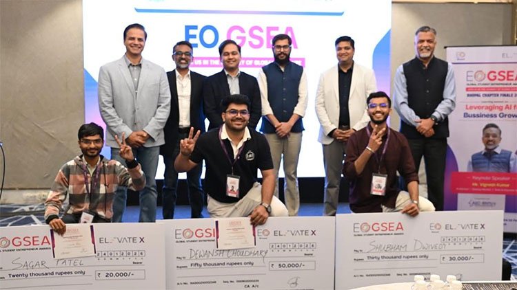 Devansh Choudhary's startup Fosic India wins EO-GSEA 2025-26 Bhopal Chapter
