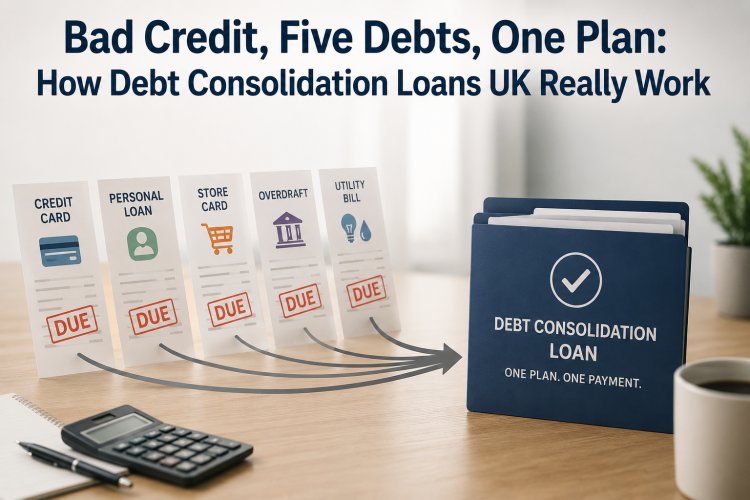 Bad Credit, Five Debts, One Plan: How Debt Consolidation Loans UK Really Work