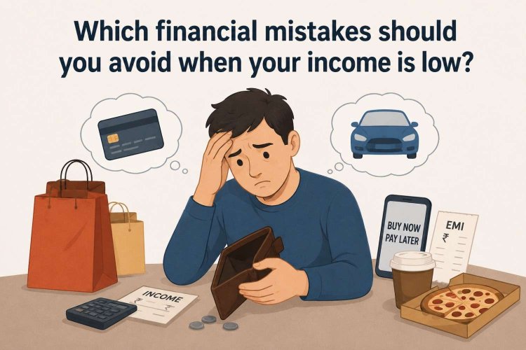 Which financial mistakes should you avoid when your income is low?